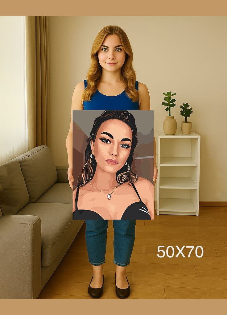 🎨 Картина за номерами по фото 50х70 см — Стандарт No Brand (331155388)