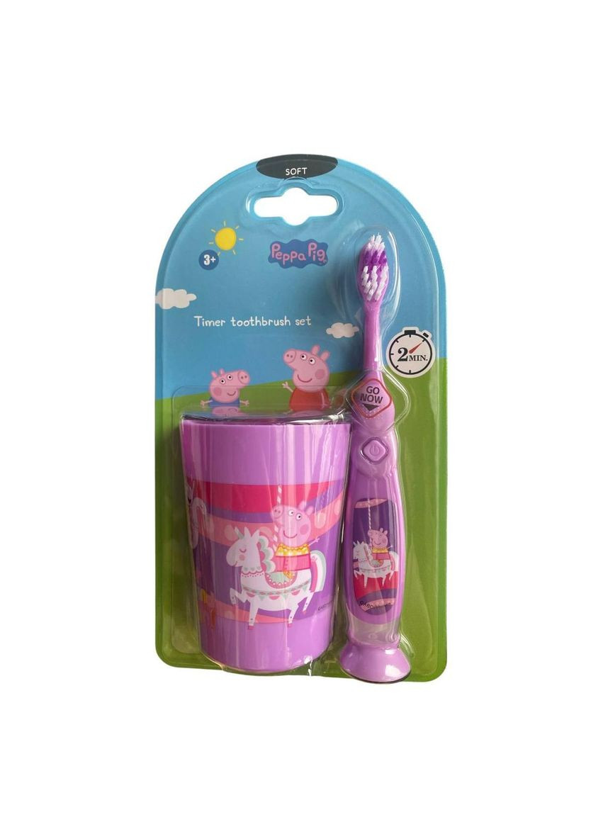 Набор для детей (стаканчик+щетка с таймером) Timer Toothbrush Set Paw Patrol СИРОВЫЙ Nickelodeon (322743501)