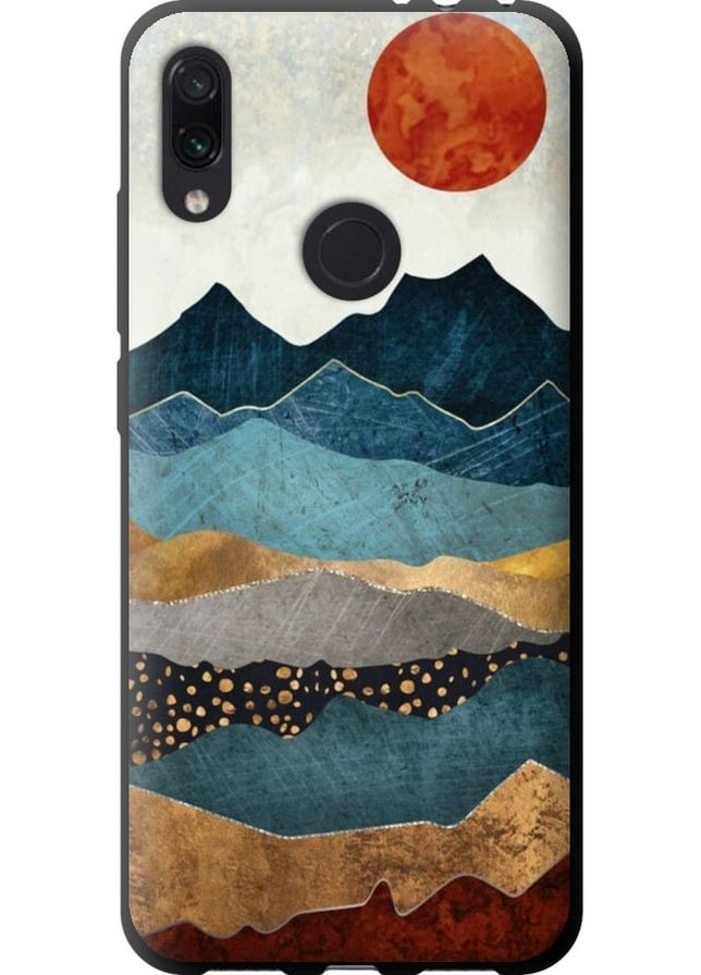 TPU черный чехол 'Закат горы' для Endorphone Xiaomi Redmi Note 7 (278055234)