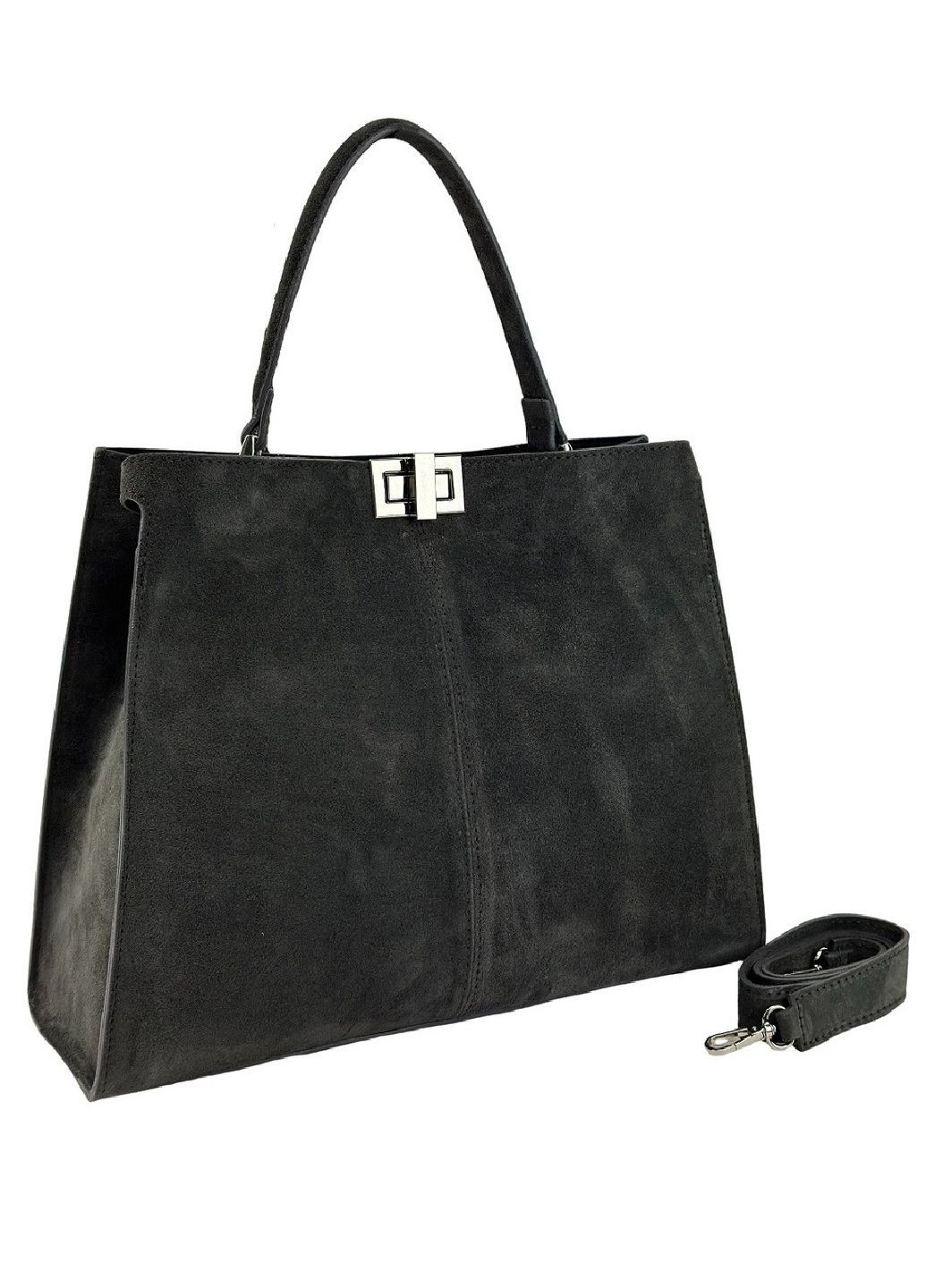 Классическая женская сумка шопер из натуральной замши. RoyalBag F-IT-76133 (331532807)