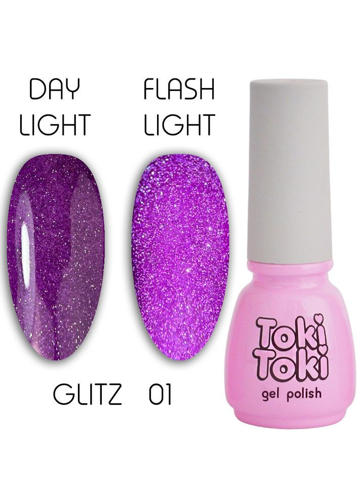 Гель-лак Toki-Toki Glitz №01, 5ml Toki Toki (308249596)