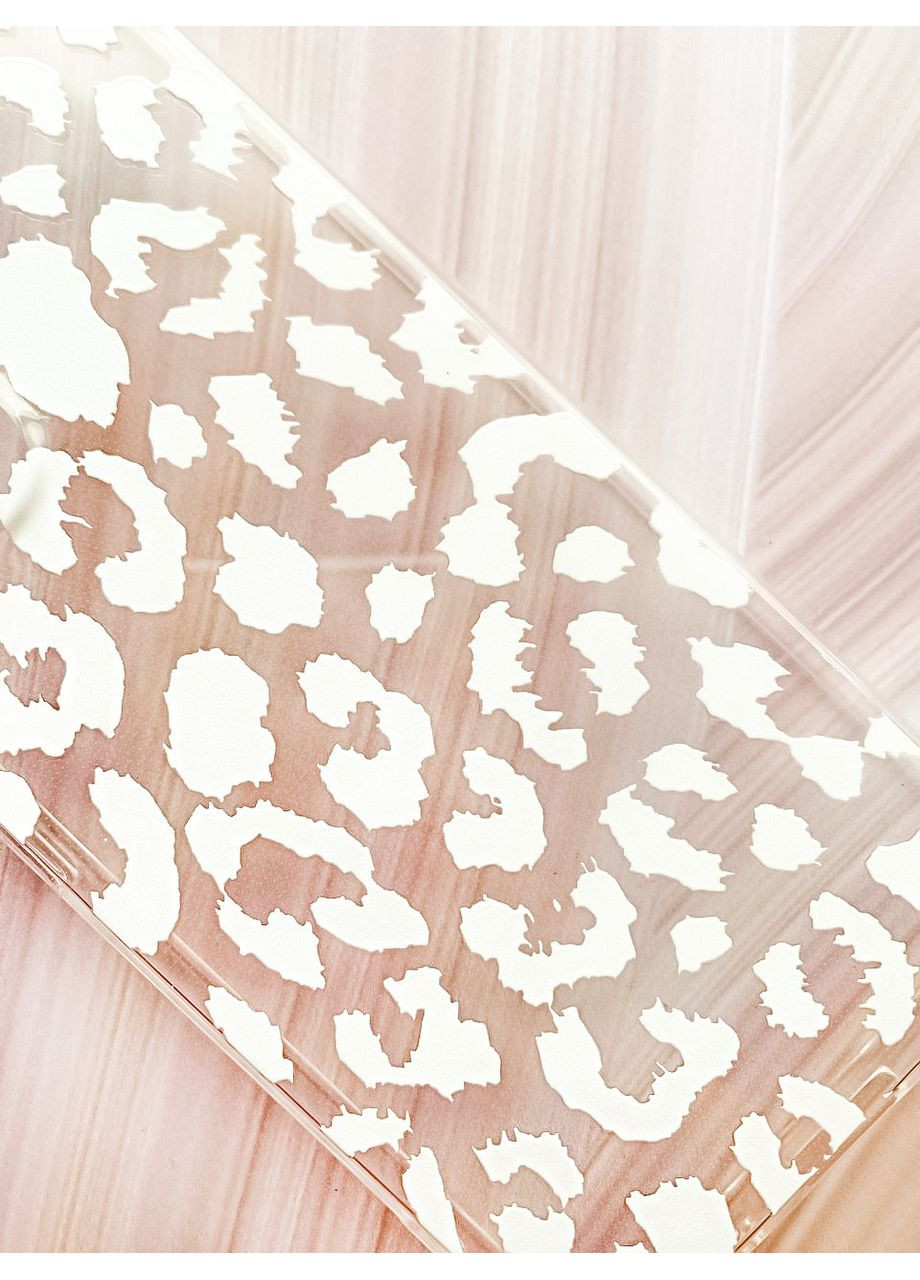 Прозорий чохол на Motorola Moto G72:: Леопардовий принт Білий (принт 375) CASE CONTROL (360680762)