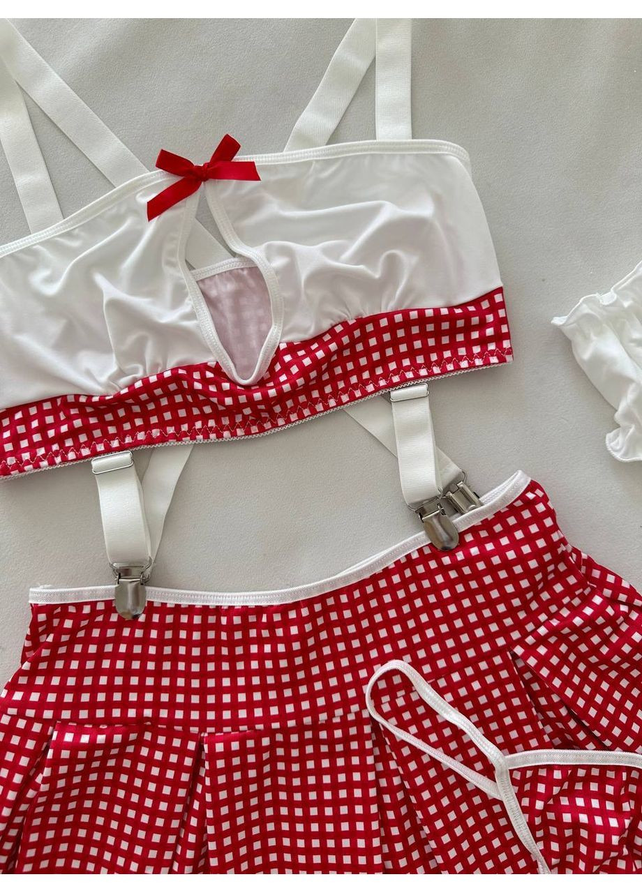 Червоний демісезонний жіночий рольовий костюм | червона пристрасть Vital-Textile 109/111