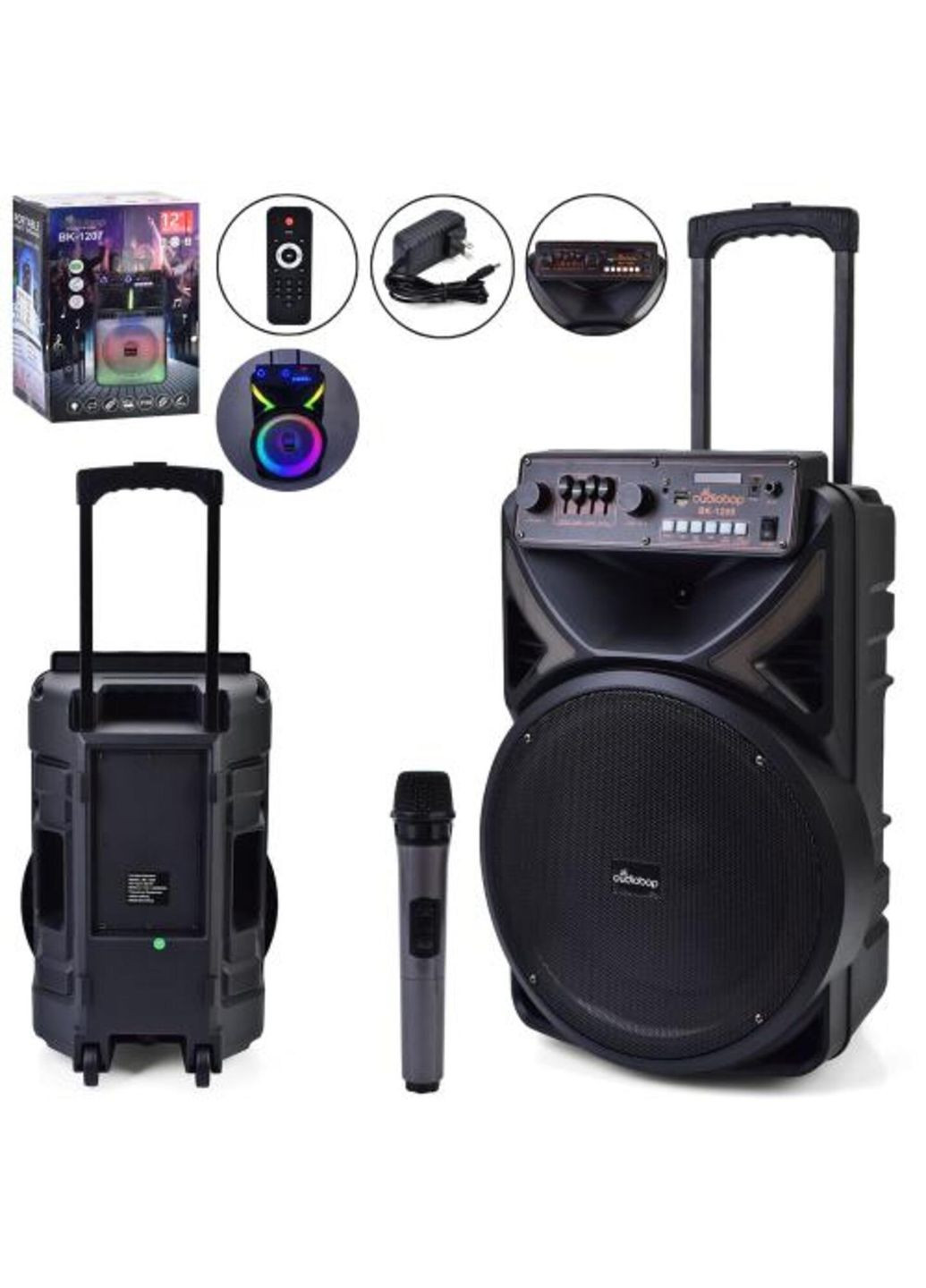 Портативная акустическая колонка GY-1208 с 12-дюймовым динамиком Metr+ (341744914)