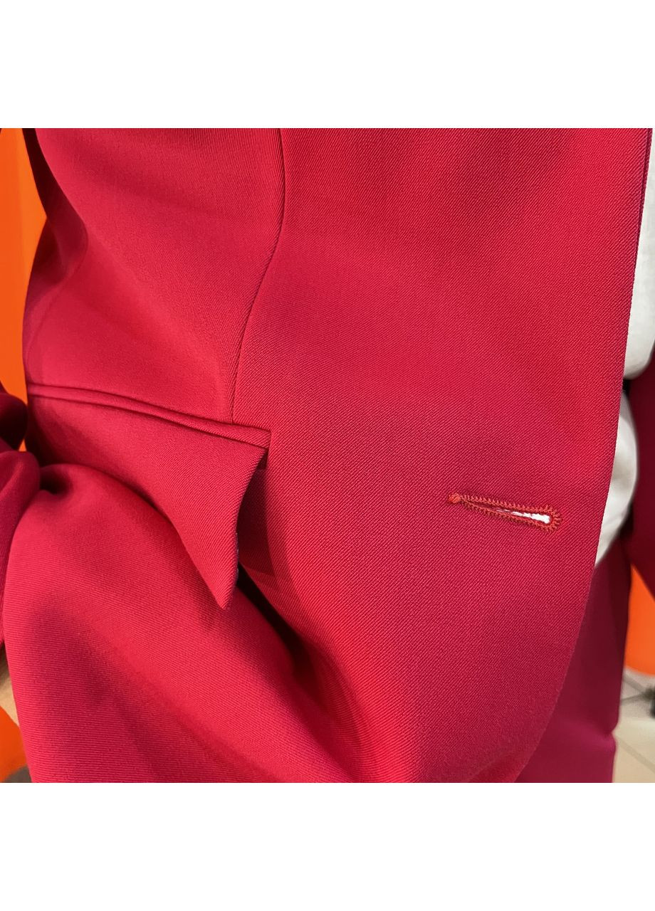 Піджак жіночий класичний довгий рукав на гудзиках 46 малина J. London (354332035)