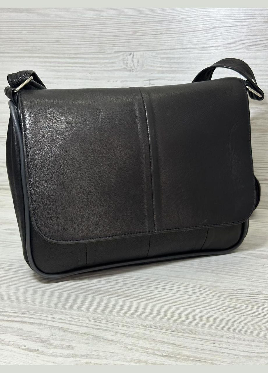 Сумочка женская шоколадно-черная кожа натуральная 105067 No Brand (323582357)