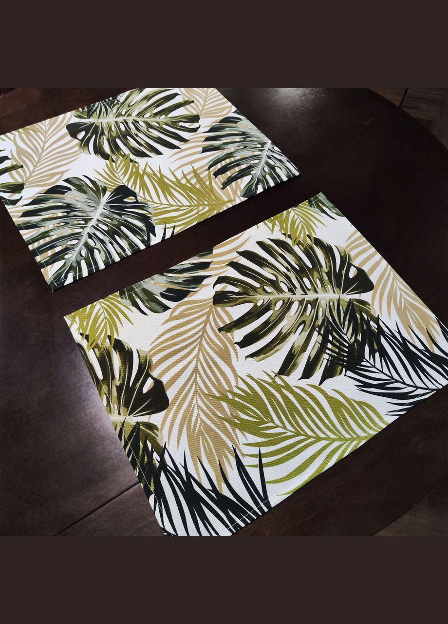 Набір з 2 бавовняних сервірувальних серветок (ланчматів) водовідштовхувальних підтарільників з тефлоновим покриттям Maystat (305664977)