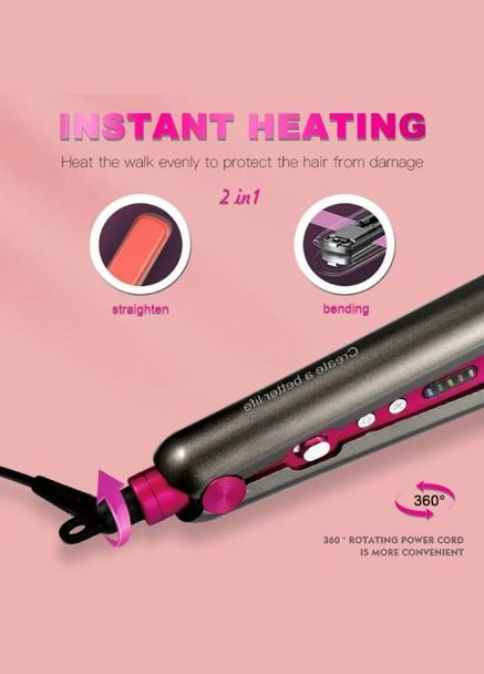 Плойка выпрямитель для волос 10264 щипцы с керамическим покрытием DSP (322426466)