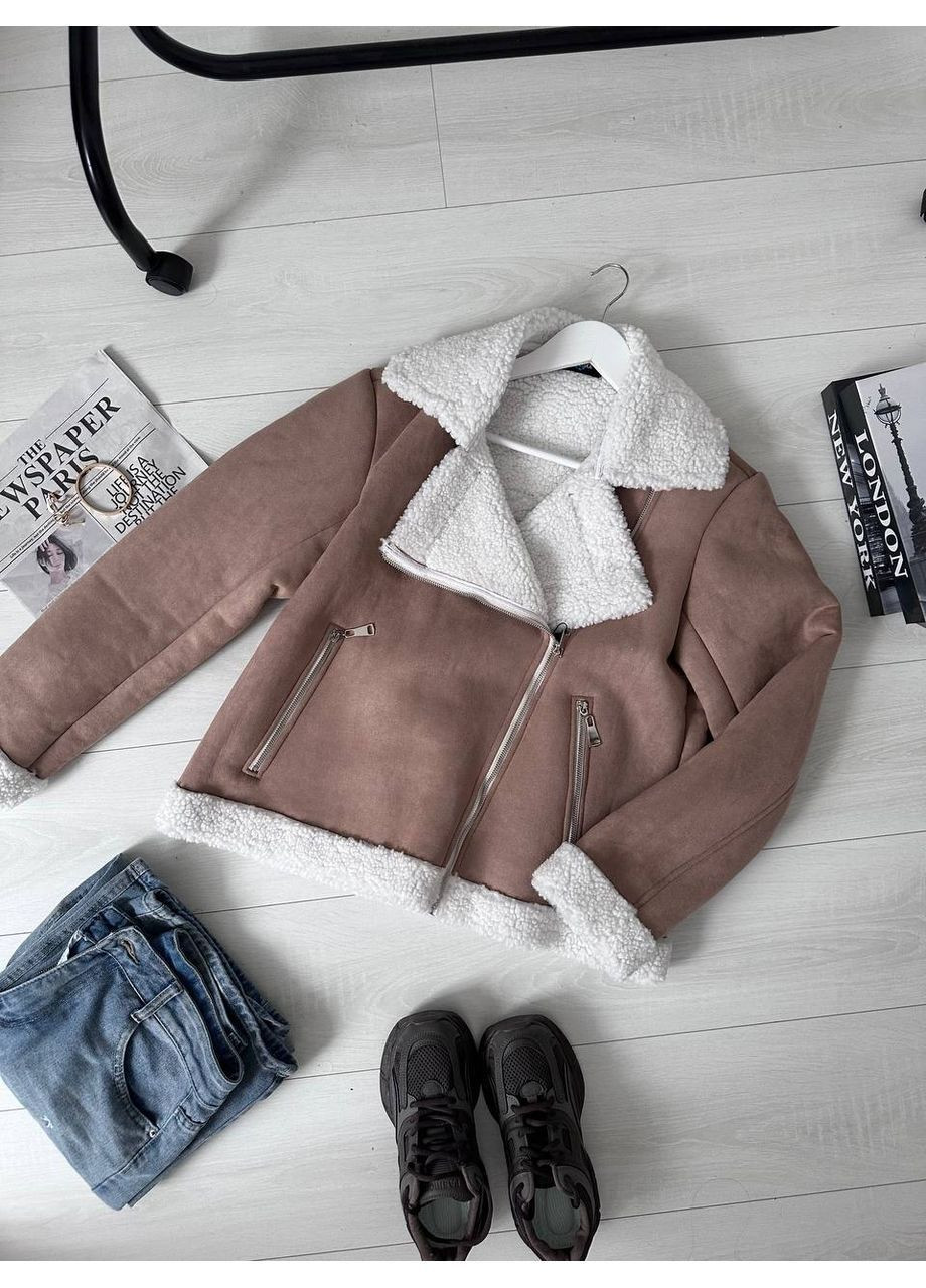 Жіноча дублянка-косуха з еко-замші Vakko (362387729)