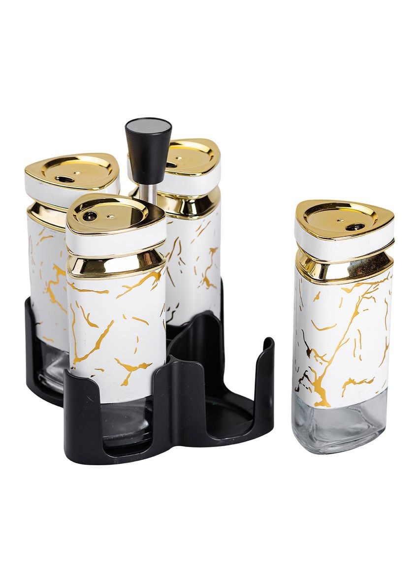 Набор банок для специй 4 шт. 120 мл карусель для хранения специй. Yiwu (353304519)