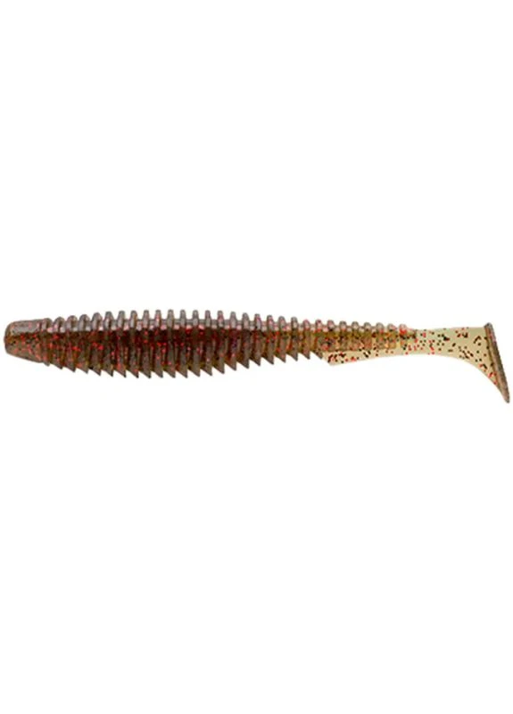 Силикон рыболовный U-Shad 2" 045 - Green Pumpkin/Red&Black (10шт/уп) (1864.02.28) FishUP (398755698)