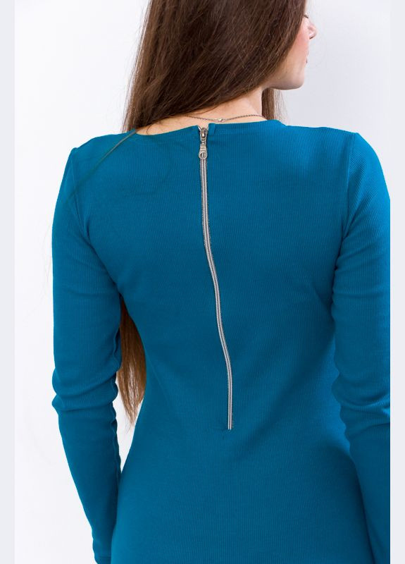 Синее повседневный платье женское (p-10361) Носи своє однотонное