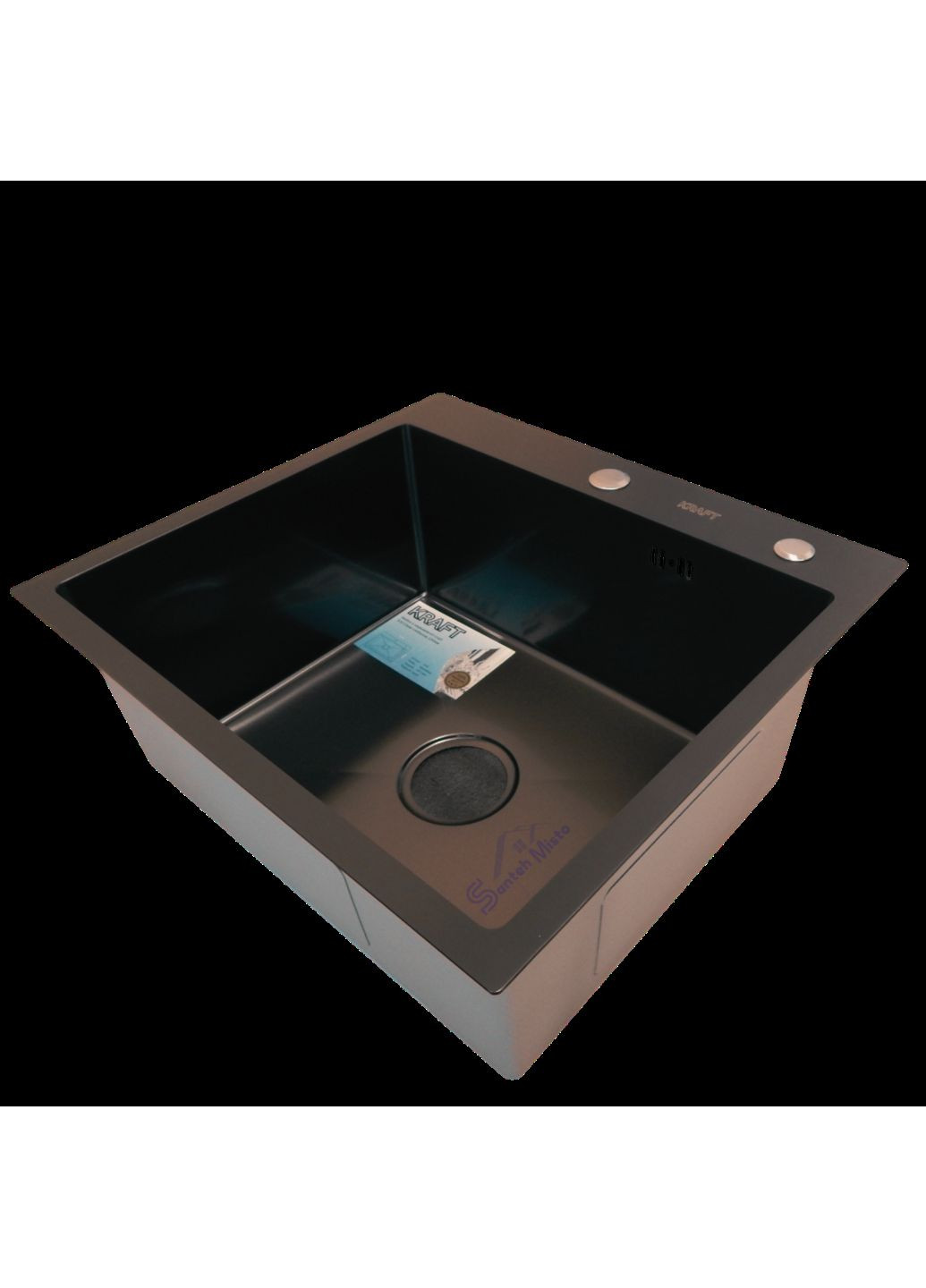 Кухонная мойка Handmade PVD черная HS54*48 (3.0/1.0 мм) Kraft (353495572)