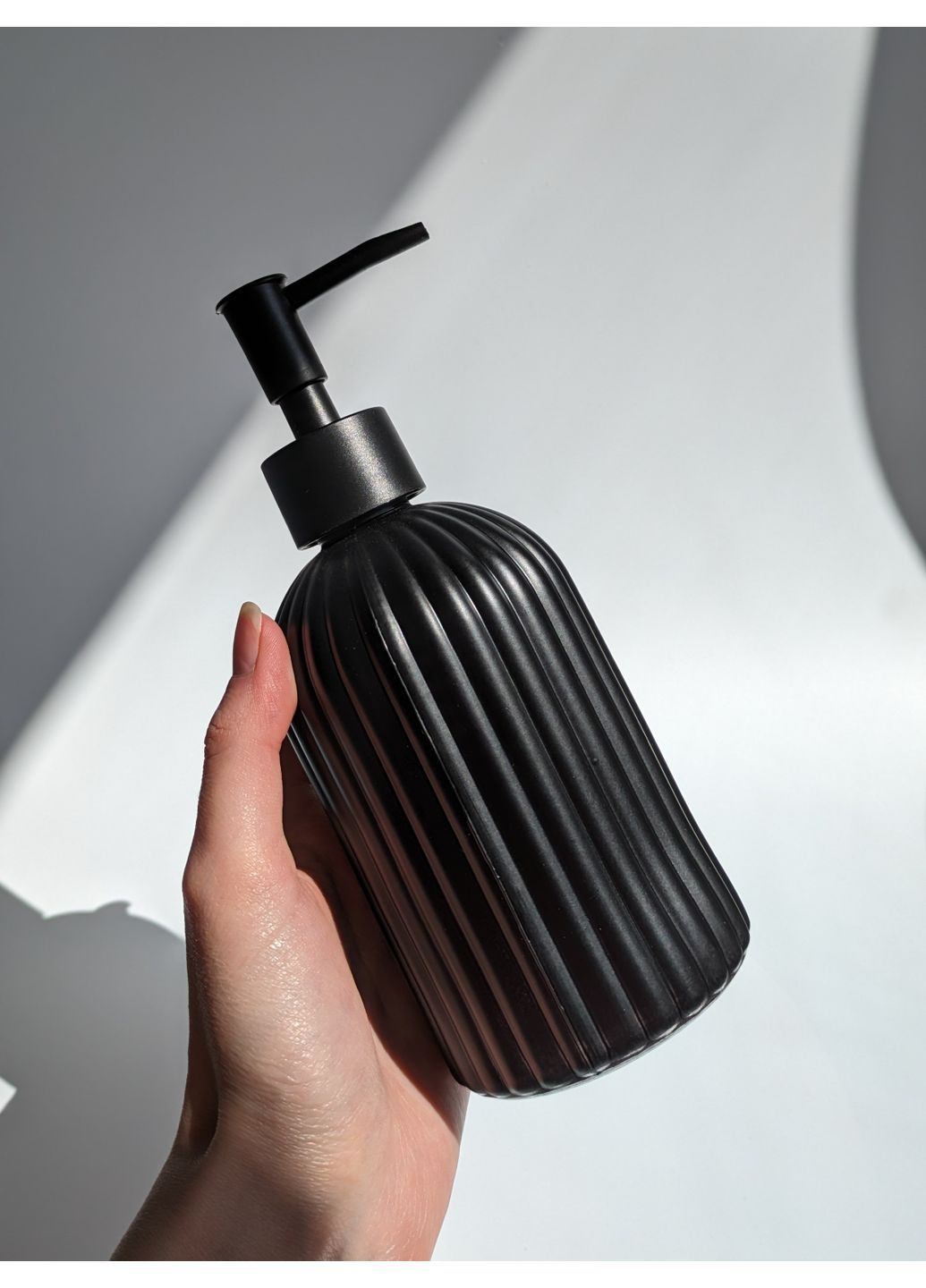 Набір аксесуарів для ванної кімнати 2 предмети скло чорний матовий No Brand (362217112)