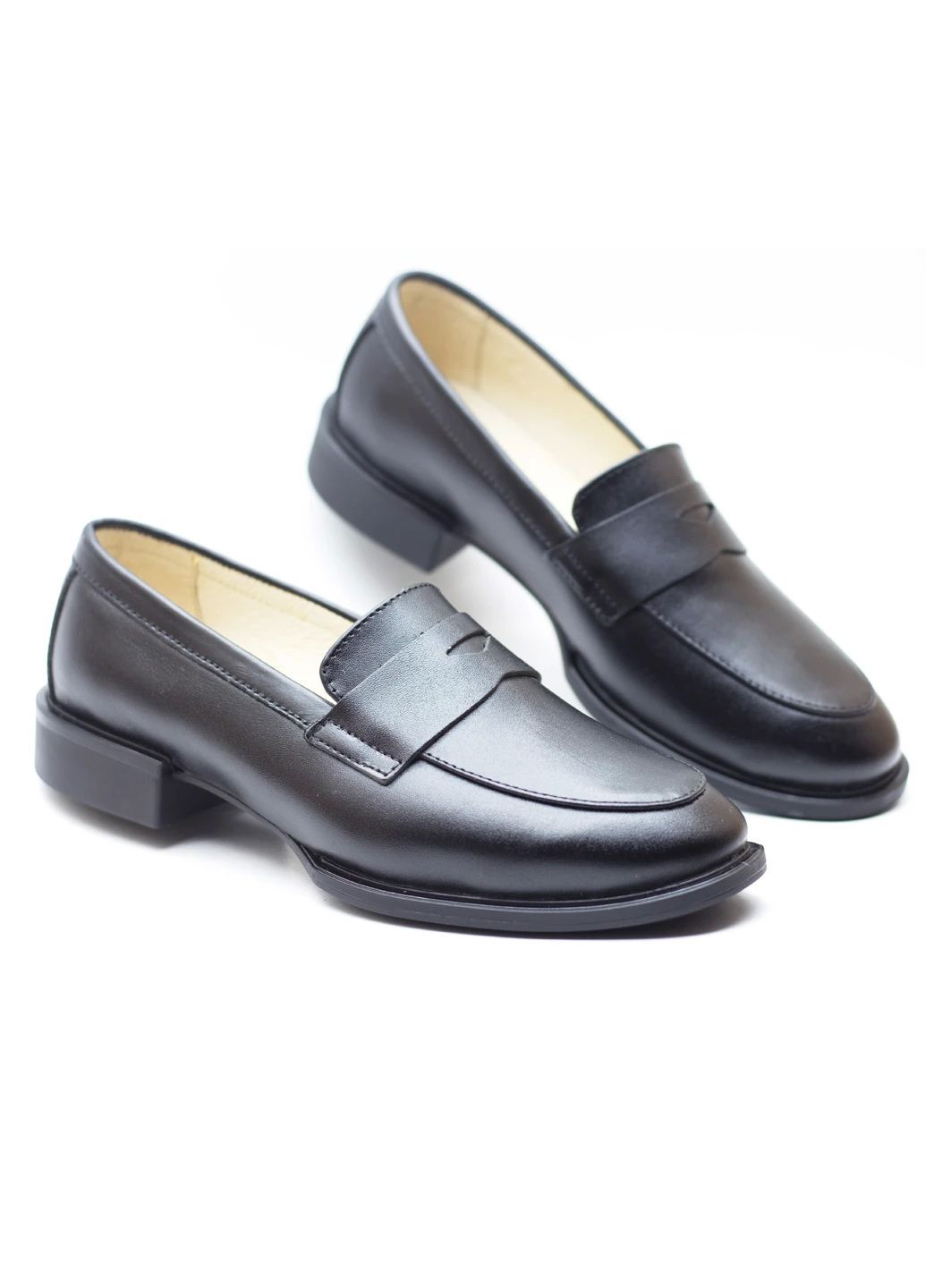 Zlett Лофери жіночі з натуральної шкіри лофери чорний з натуральна шкіра, україна — демісезон (301539133)