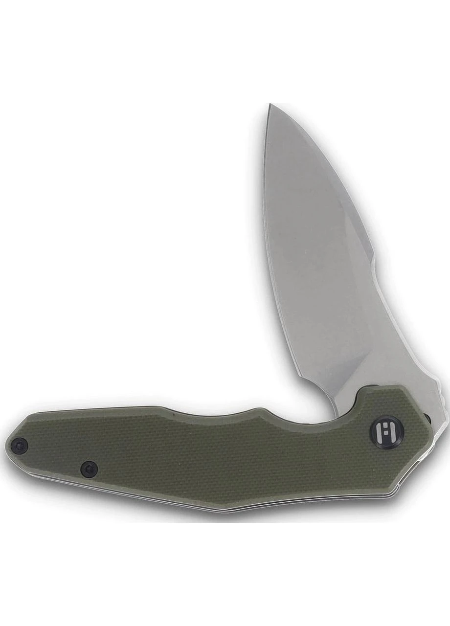 Нож Mini Ventura, D2, G10, зелений, сталевий stonewash клинок (HK05GRNS) Hightron (391516841)