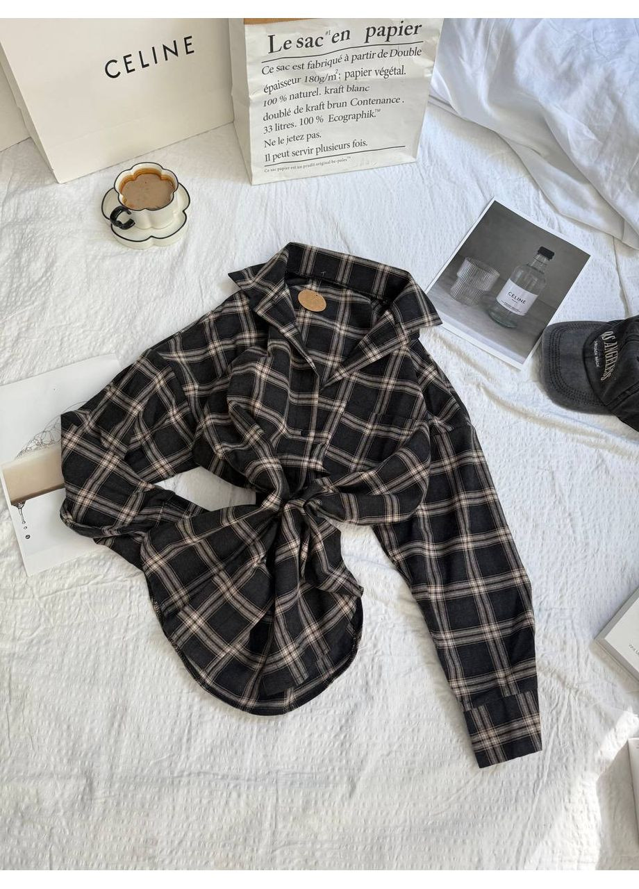 Жіноча сорочка в клітинку No Brand (360527177)