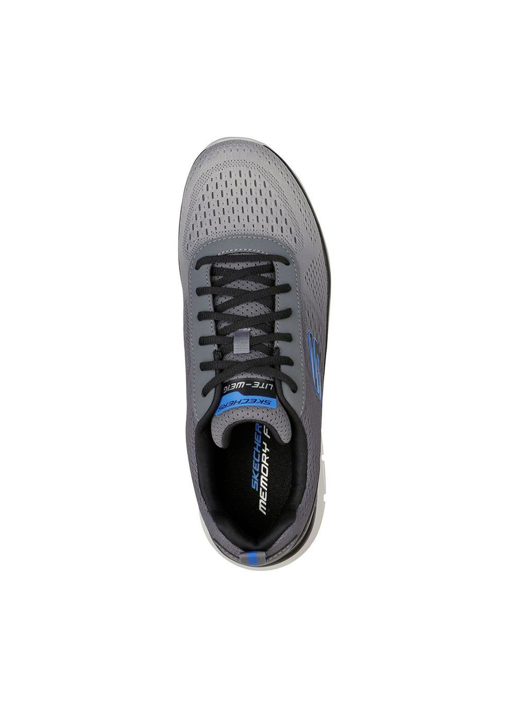 Серые демисезонные мужские кроссовки track серый Skechers
