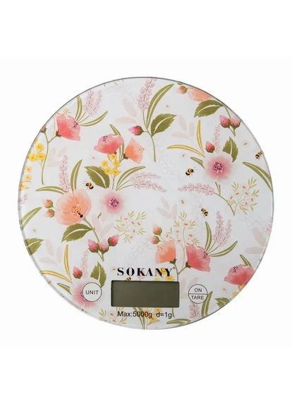 Весы кухонные до 5 кг электронные на батарейках SK-19023ML Sokany (369143359)