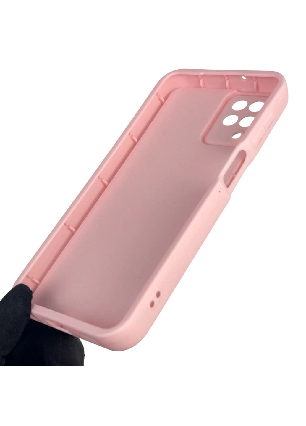 Чохол силіконовий оригінальний Soft Touch з 3D принтом вишеньки для Galaxy M12 (SM-M127F) рожевий (Повний захист камери) Samsung (378969805)