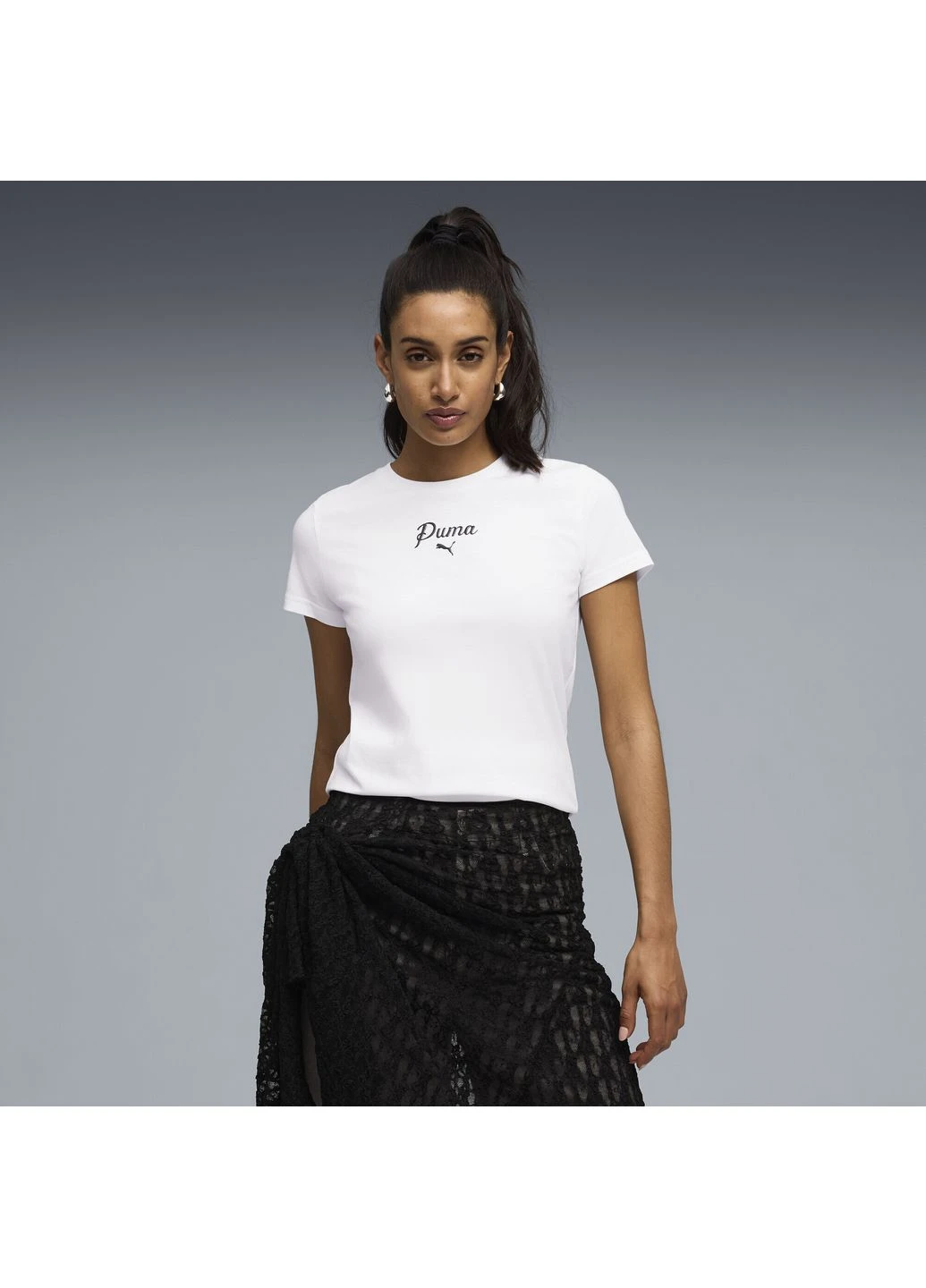 Футболка Ess Script White 691760-02 Puma - (399363650)