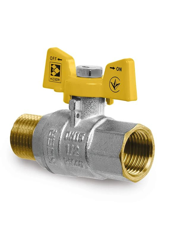 Кран кульовий KG.208 — 1/2" FM ГШБ (газ) (KR4963) KOER (315506275)