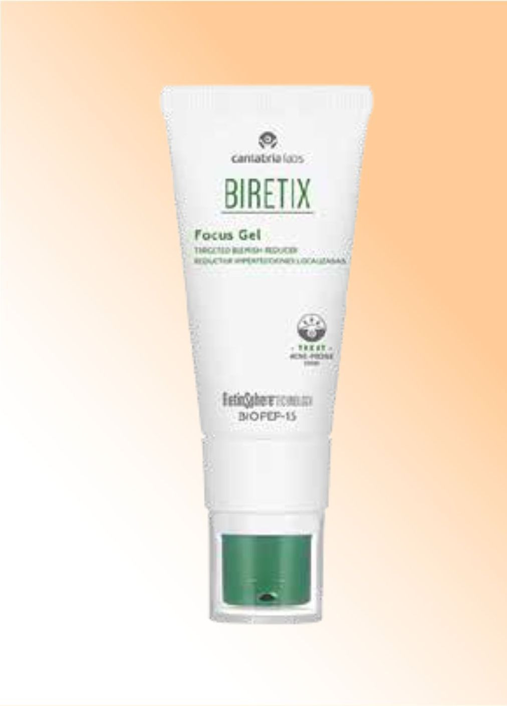 Фокус-гель для локального нанесення для шкіри з акне Biretix Focus Gel 15 мл Cantabria Labs лікування акне (314745433)