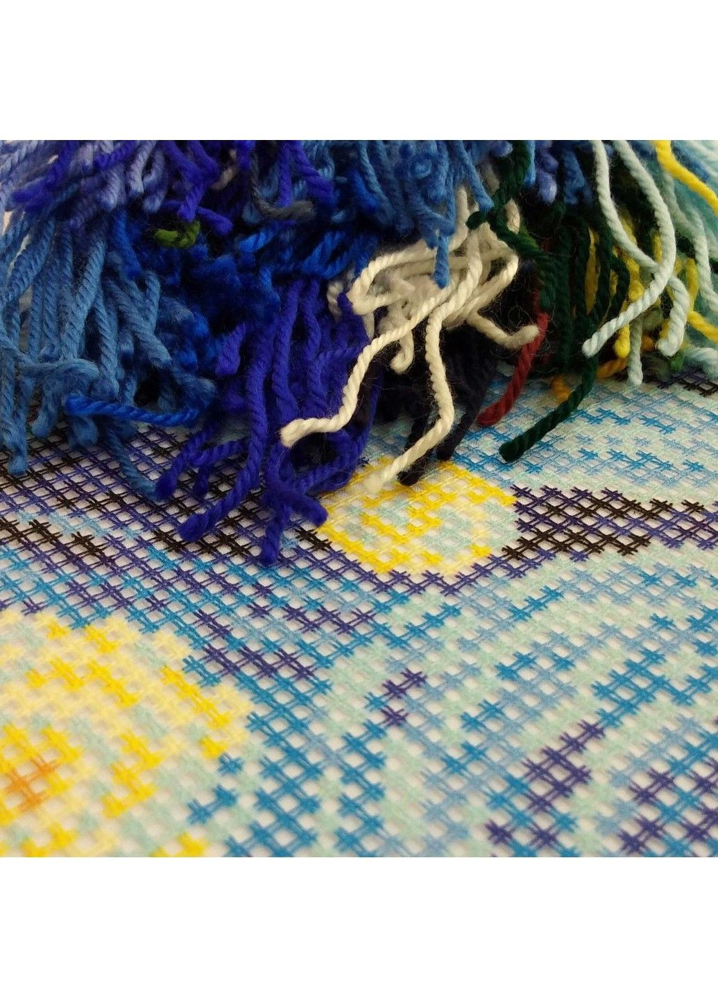 Набір для вишивання подушки хрестом Тутанхамон фараон Стародавнього Єгипту Страмін пряжів Zweigart напівхрест 40х40 см No Brand (333165501)