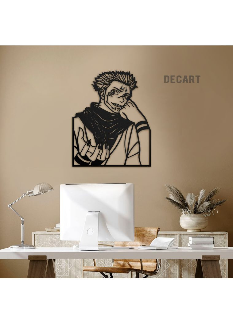 Дерев'яне панно на стіні . Декор на подарунок Сукуна (Магічна битва) 110х90 см Decart (360611839)