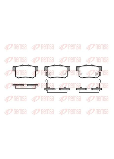 Колодки гальмівні дискові ЗАДН HONDA ACCORD,CIVIC, CRZ, INSIGHT,LEGEND 1.3I-3.5I 16V 91.01-,10.06-/ SU 0325.12-ua Remsa (342414060)