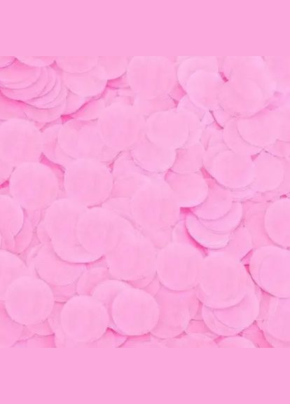 Конфетті кружки з паперу 10 г 25 мм рожевий Jannet конфеті (330828014)