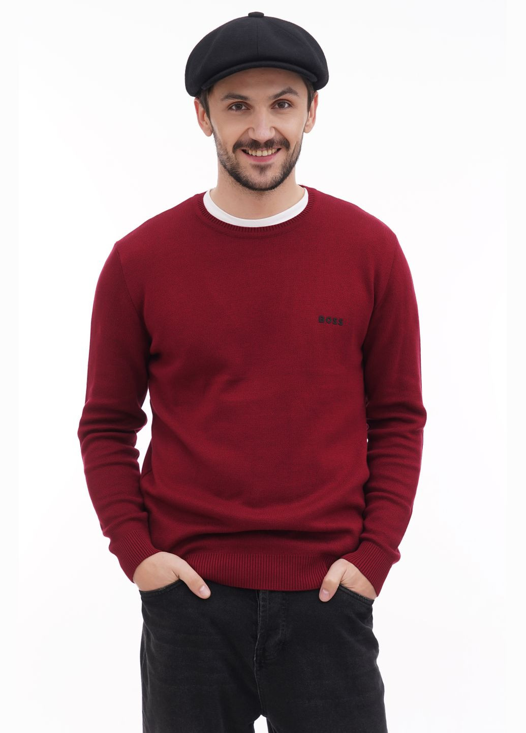 Кепка мужская восьмиклинка черная шерстяная VECONS Восьмиклинка — стильний та елегантний (317971439)