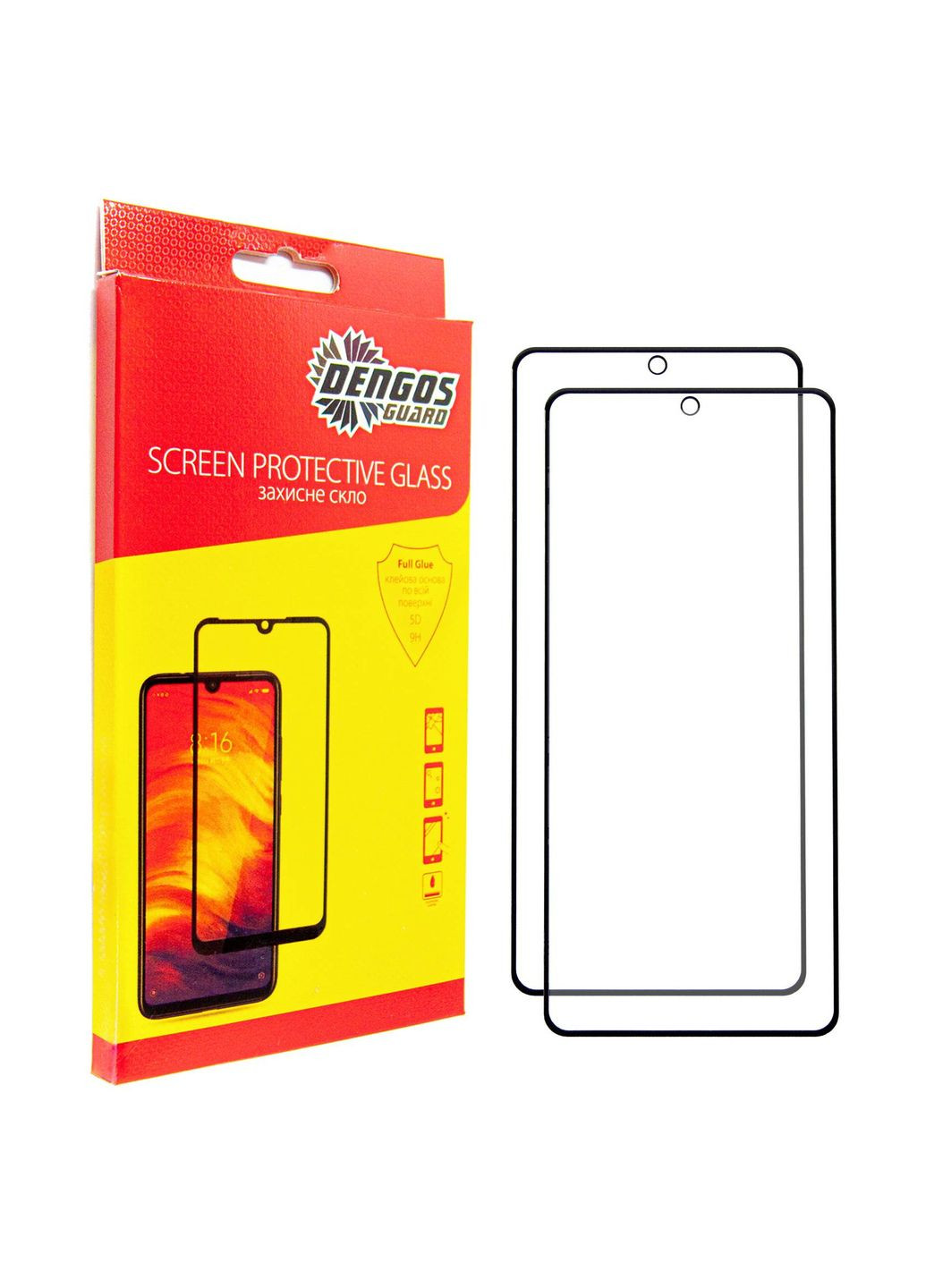 Защитное стекло для Motorola G05 Black Full Glue (DG-TG2P-74) 2шт DENGOS (347586598)