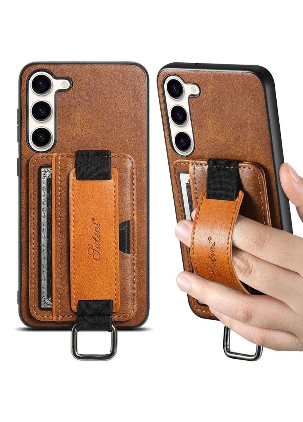 Шкіряний чохол Wallet case and straps для Samsung Galaxy S24+ Epik (390654652)