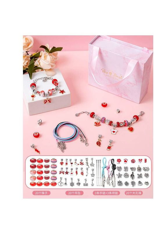 Набор украшений DLS 1105 (100) 6 основ браслетов, шармы, ящик, в коробке No Brand (316472419)