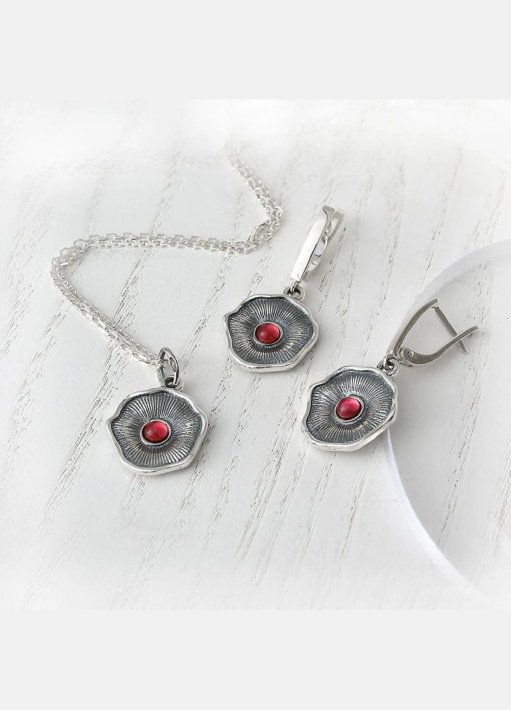 Серьги Мальва Rose 925 Флора Skifska Etnika (324622904)