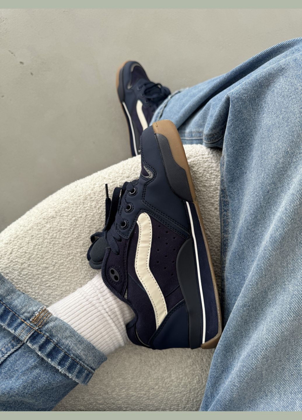 Кроссовки женские и мужские Vans Rowley XLT x Dime blue | Ванс Ровли ХТЛ синие No Brand синие демисезоны (316231468)