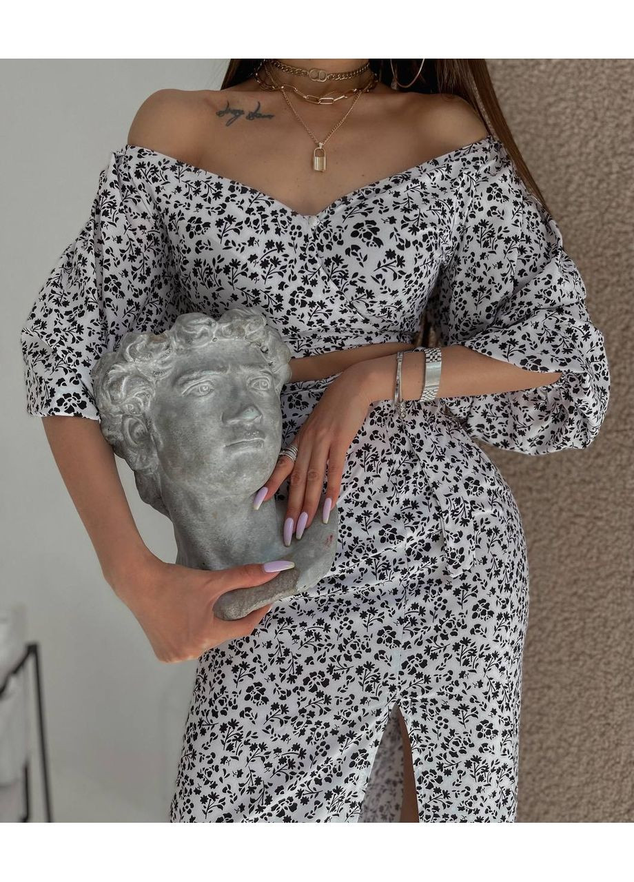 Костюм з топом і спідницею з розрізом Україна (353495278)