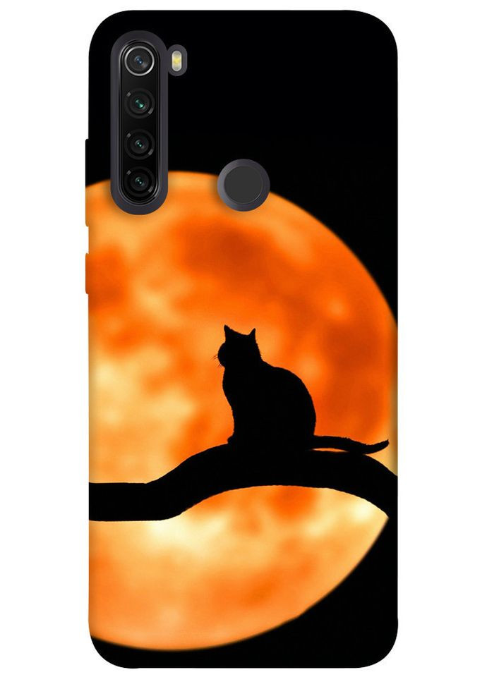 Чехол с принтом для Xiaomi Redmi Note 8T / на Ксяоме, сяоме, ксиоме редми ноте 8т Кот на фоне луны No Brand (339873656)