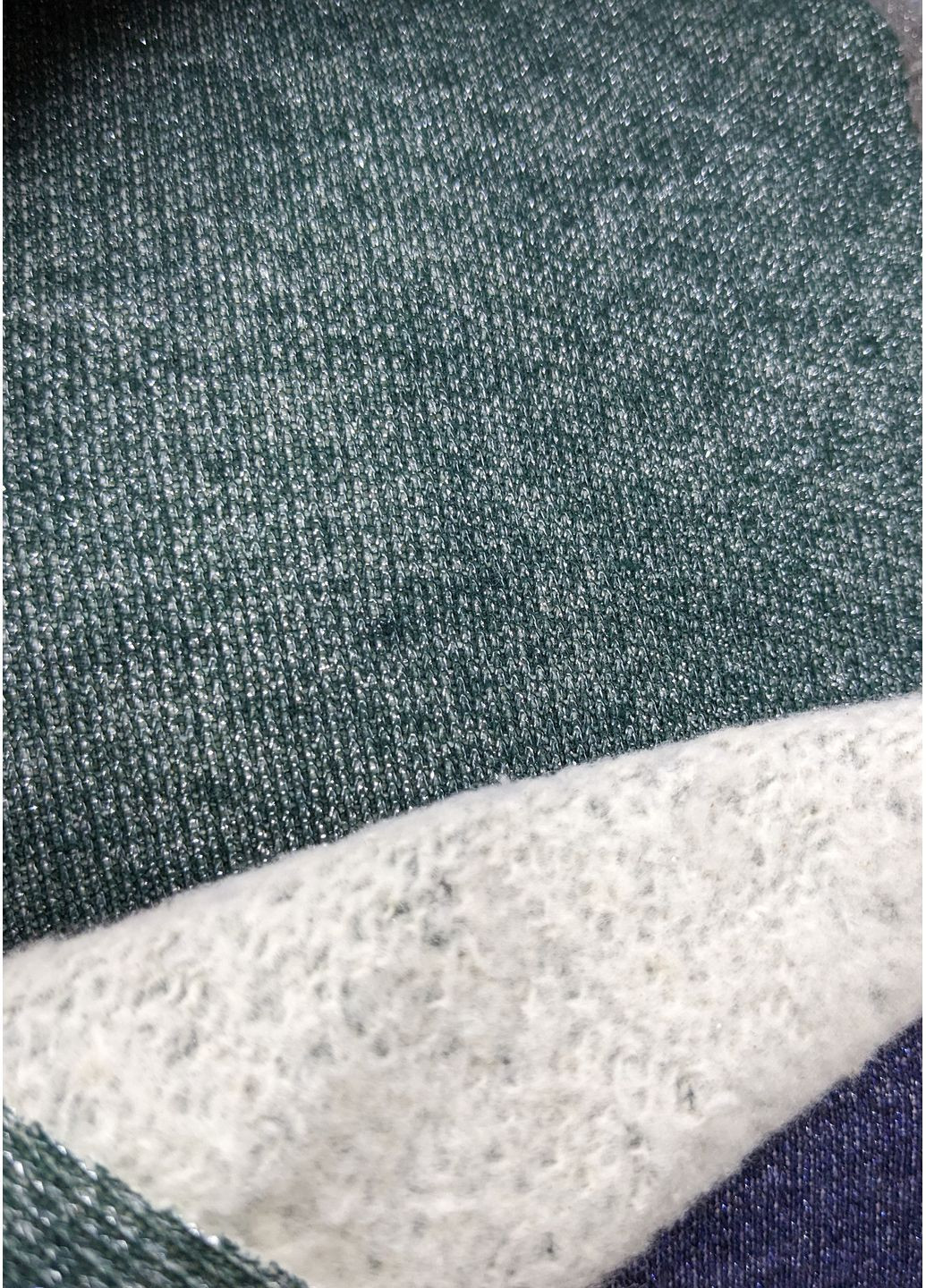 Зелена спортивна, повсякденний, джинсова, кежуал плаття-худі міді з турецької тринитки з люрексом і начосом сукня-худі INNOE меланжева