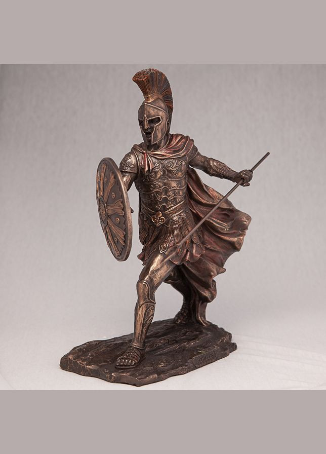 Статуэтка Ахиллес 28 см фигурка полистоун с бронзовым покрытием 76231 Veronese (302239025)