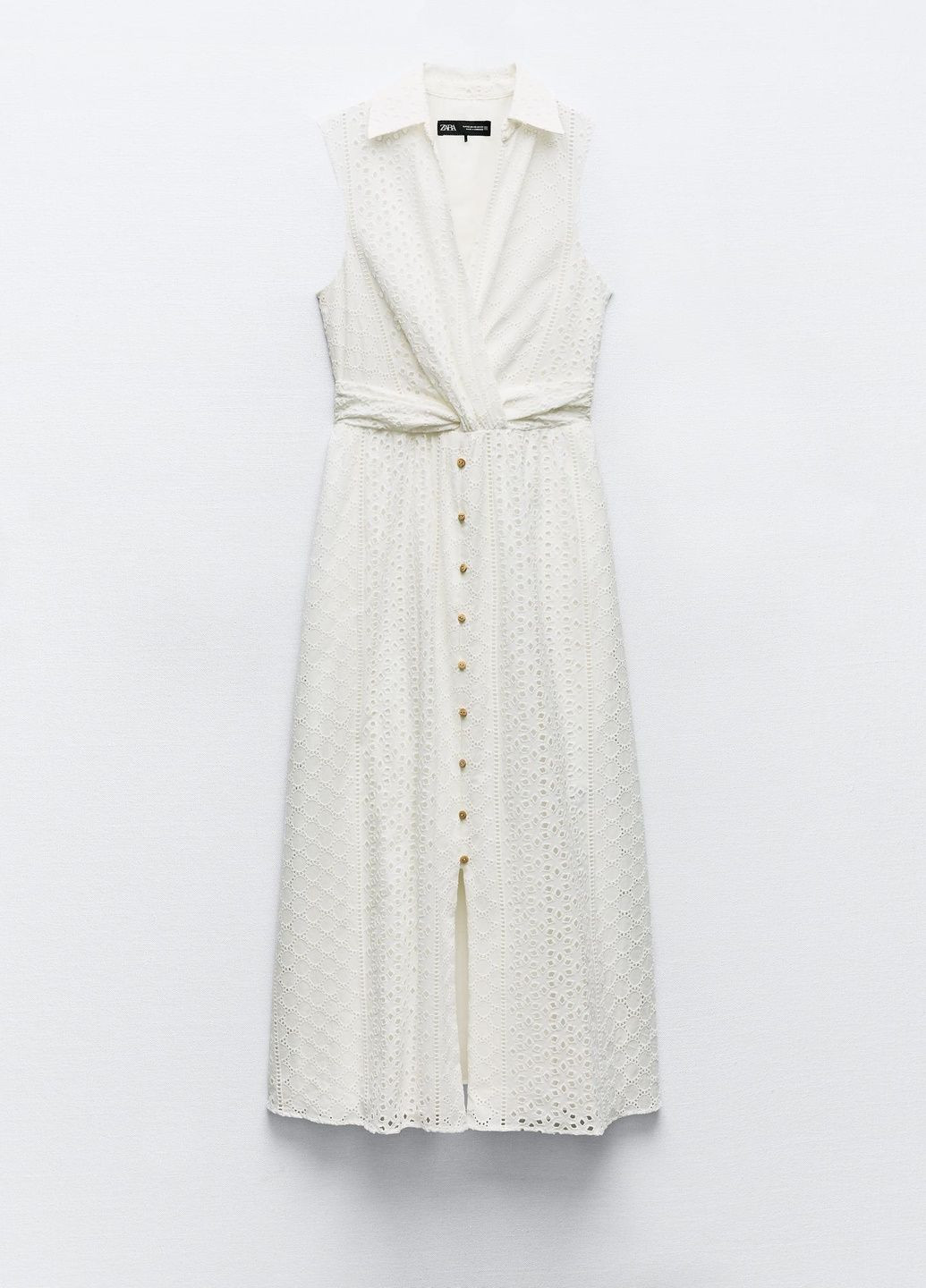 Білий святковий сукня Zara з орнаментом