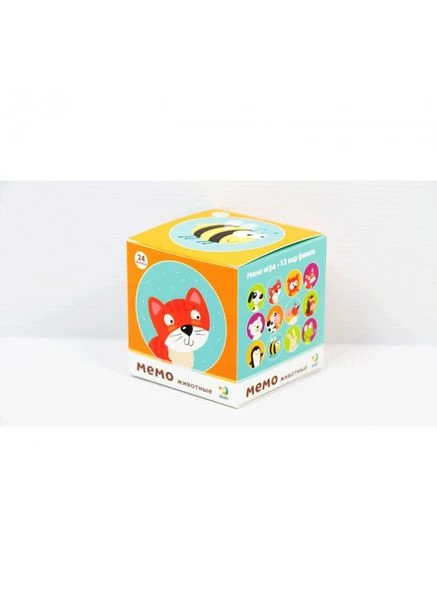 Детская настольная игра Мемо "Животные" DoDo 300145, 12 изображений DoDo Toys (333934212)