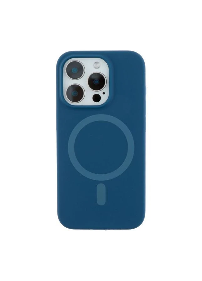 Чехол Glow Silicone Case with Magsafe для iPhone 15 Pro Dark blue No Brand (391209904)