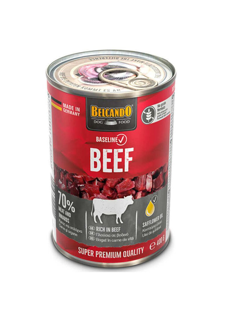 Baseline Beef - Консервований корм з яловичиною для дорослих собак - 400 г Belcando (329295146)