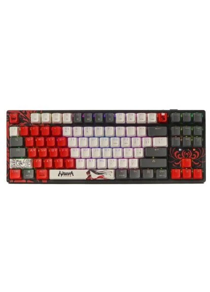 Клавіатура Bloody WS87 Naraka Wireless/Bluetooth Black/Red (4711421001113) A4Tech (396693208)