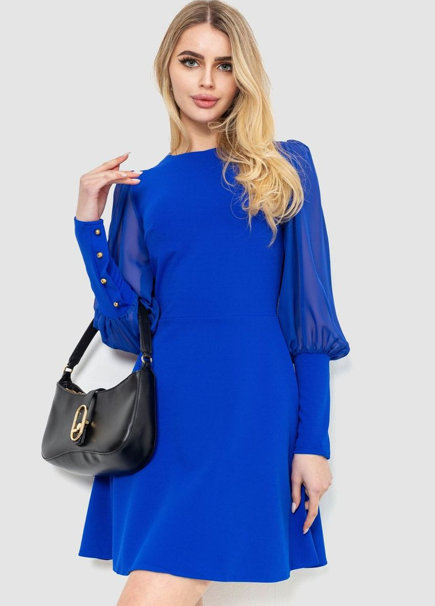 Синее платье нарядное, цвет электрик, Ager
