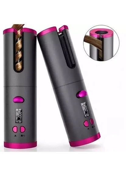Бездротовий стайлер для завивки волосся з керамічним покриттям Hair curler RD-60, grey No Brand (360921361)