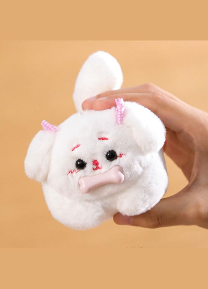 Плюшева іграшка брелок песик пудель з хвостом, що крутиться (IY0005_1) No Brand (305772158)