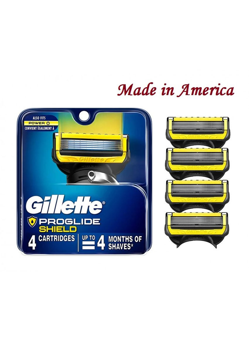 Змінні картриджі ProGlide Shield Power 4 шт Made in America Gillette (278773539)